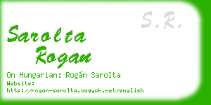 sarolta rogan business card